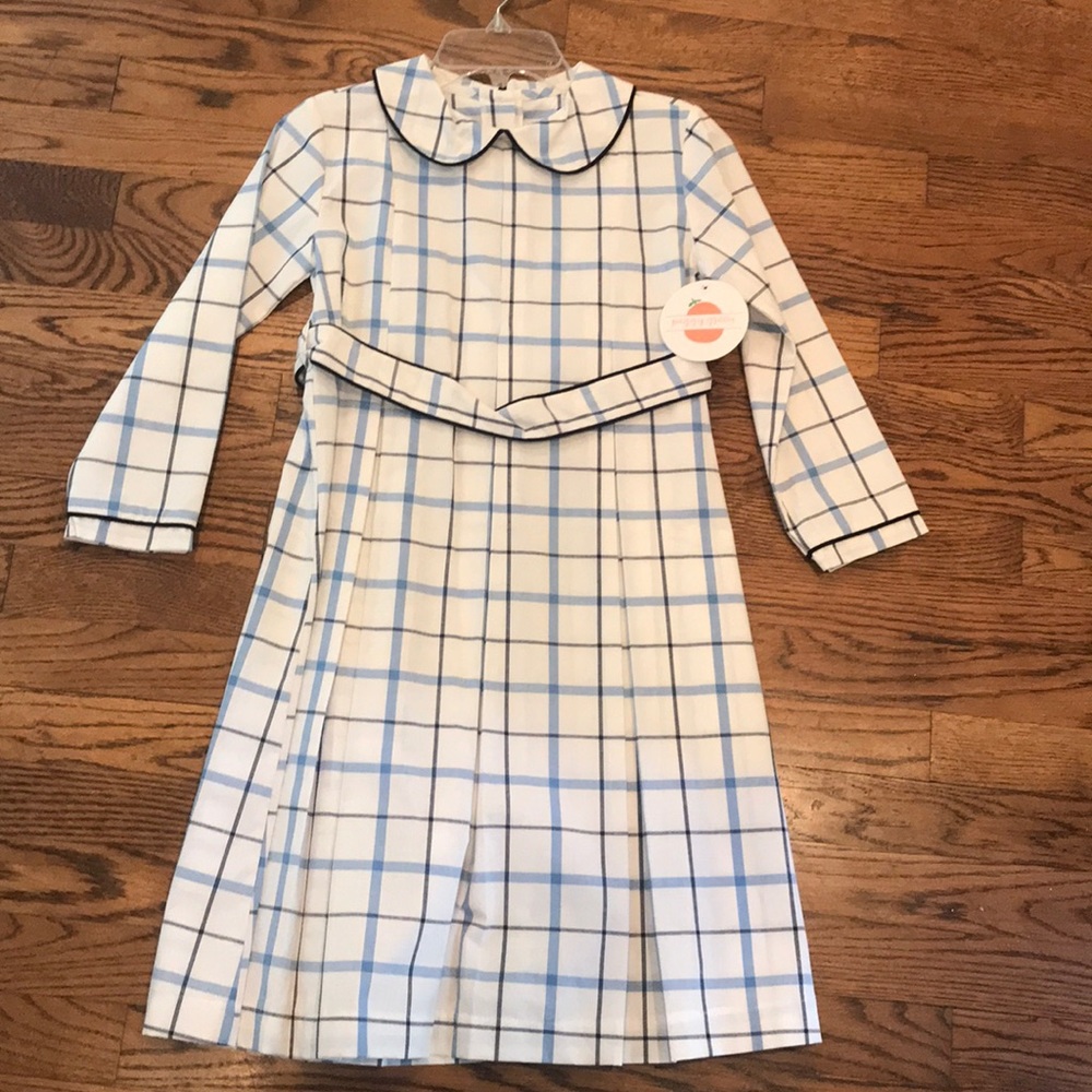 Peggy green daisy pleated dress